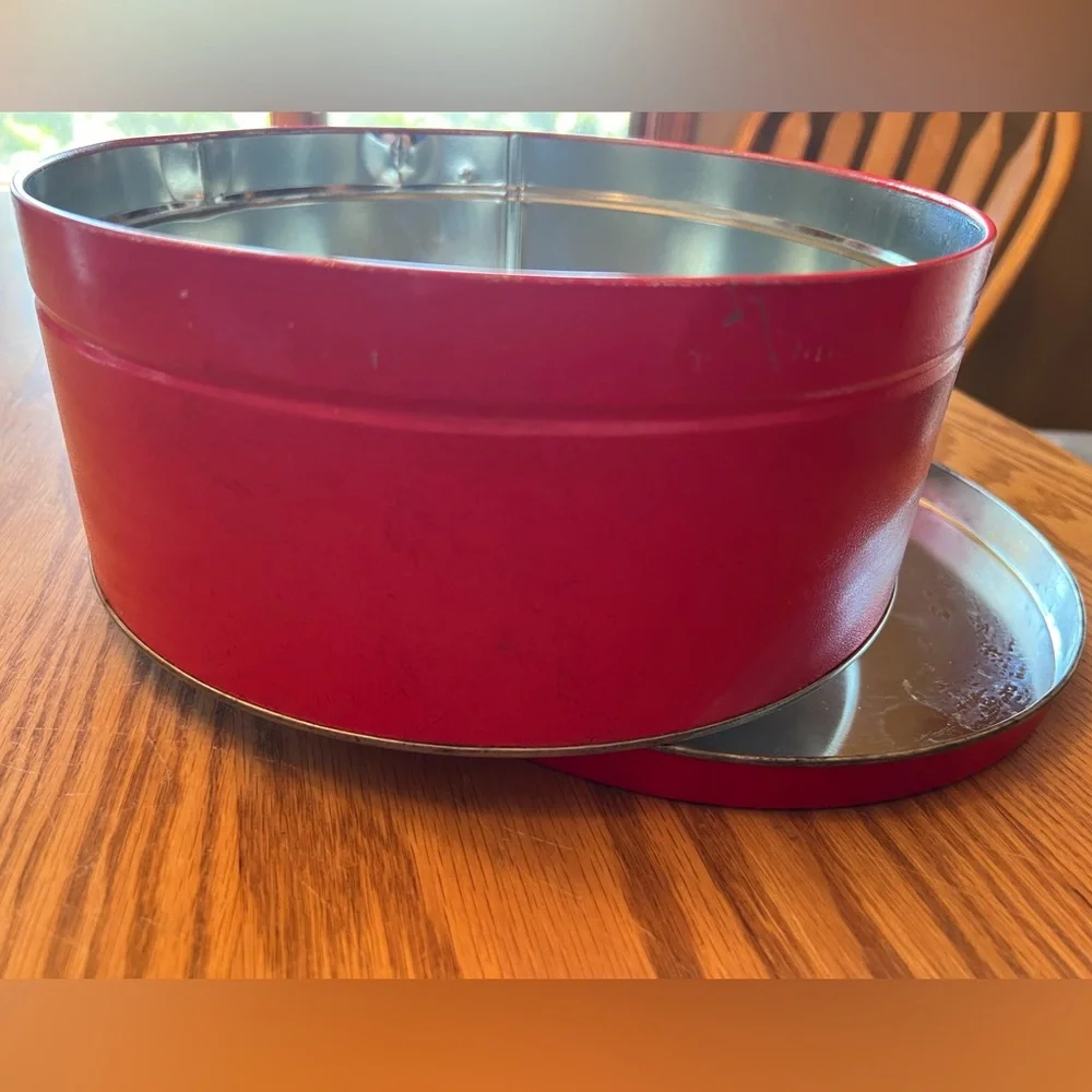 Vintage Keebler Christmas Metal Cookie Tin